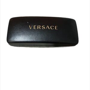 Versace Black and Gold Sunglasses Case